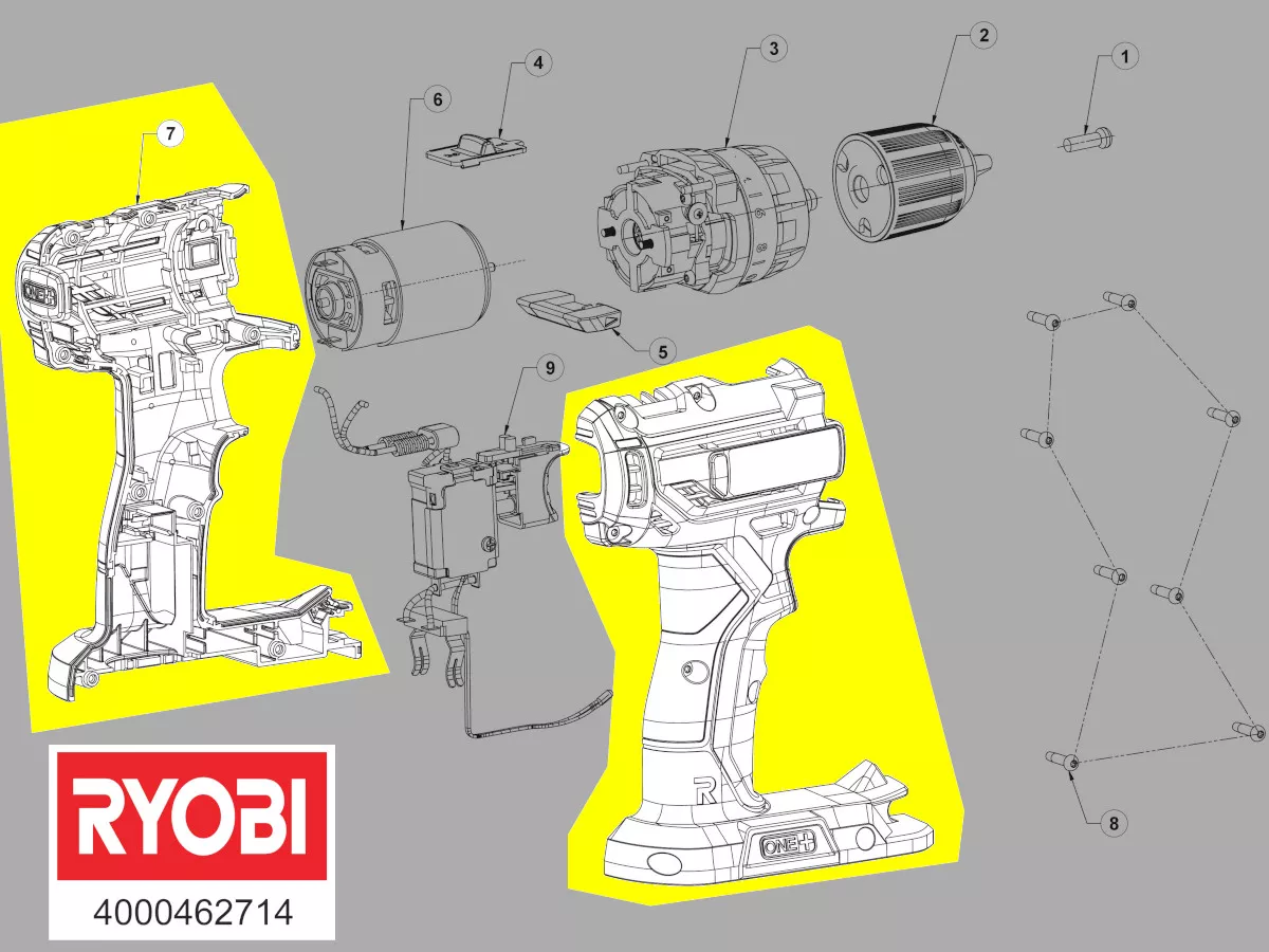 Coque réf. 5131041976 Ryobi